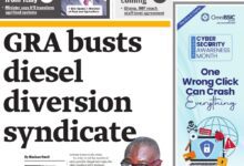 Photo of Newspaper Front Page: Monday, October 13, 2025
