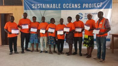 Photo of Ten fishers and media reps graduate as fish scientists in Keta and Vodza