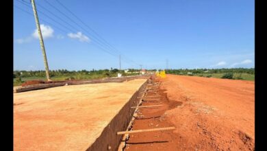 Photo of Contractor on Dzodze -Tokor Road Deploys Concrete on “The Big Push” Road Project at Segbe Aka Dam to Boost Durability
