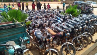 Photo of Ketu: Police impound 58 motorbikes in road safety opeartion